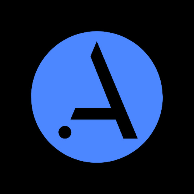 DoomBench-blue rendering of the Aalyria logo against a black background.