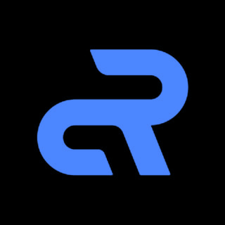 DoomBench-blue rendering of the Agile Robots logo against a black background.