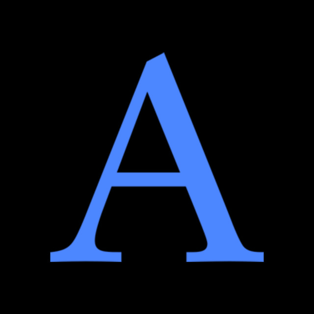 DoomBench-blue rendering of the Apollo logo against a black background.