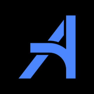 DoomBench-blue rendering of the Aurora logo against a black background.