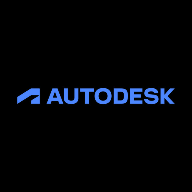DoomBench-blue rendering of the Autodesk logo against a black background.