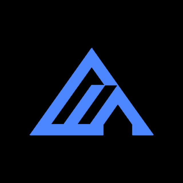 DoomBench-blue rendering of the Black Forest Labs logo against a black background.