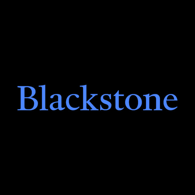 DoomBench-blue rendering of the Blackstone logo against a black background.