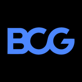 DoomBench-blue rendering of the Boston Consulting Group logo against a black background.