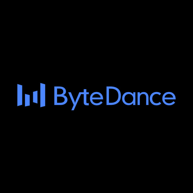DoomBench-blue rendering of the ByteDance logo against a black background.