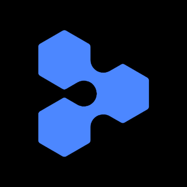 DoomBench-blue rendering of the Codeium logo against a black background.