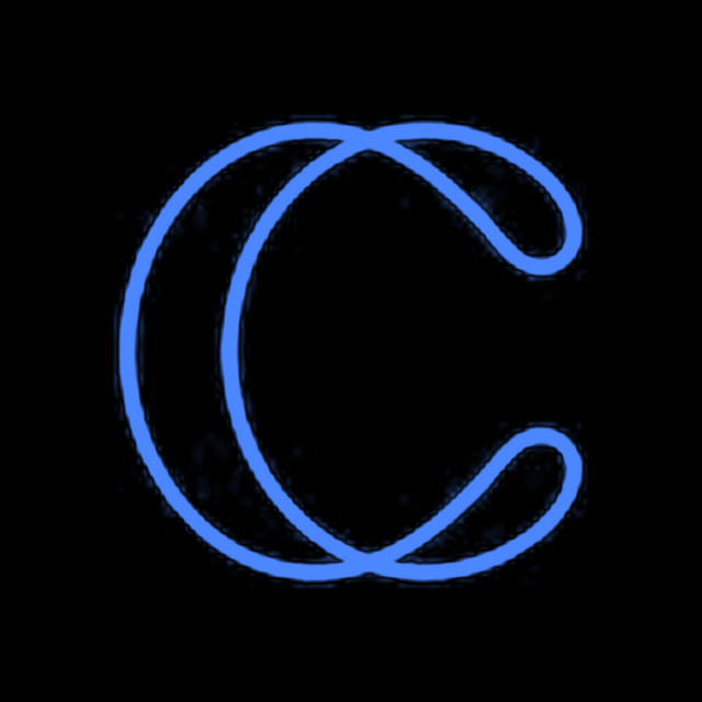 DoomBench-blue rendering of the Covariant logo against a black background.