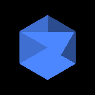 DoomBench-blue rendering of the Cursor logo against a black background.