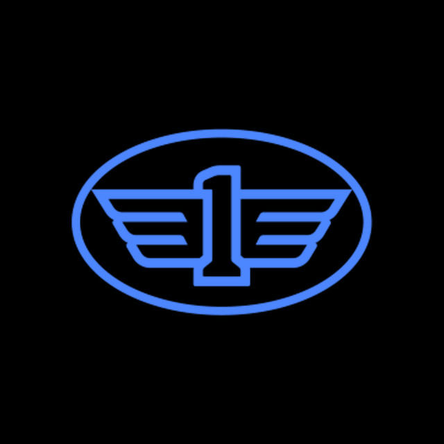 DoomBench-blue rendering of the FAW Group logo against a black background.