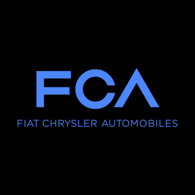 DoomBench-blue rendering of the Fiat Chrysler Automobiles logo against a black background.