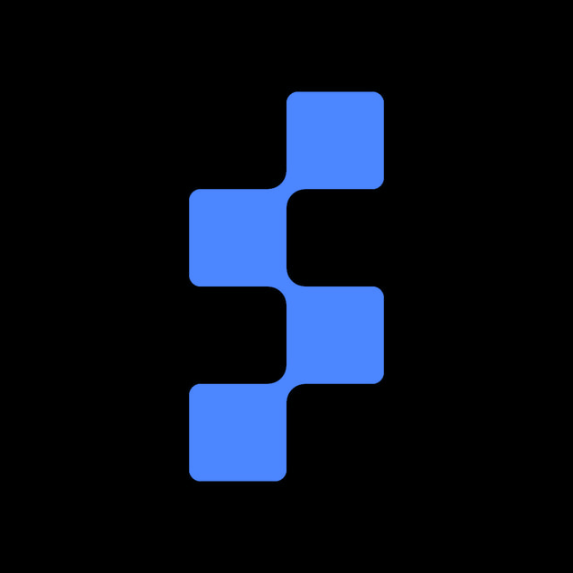 DoomBench-blue rendering of the Figure AI logo against a black background.