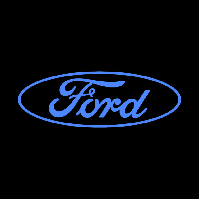 DoomBench-blue rendering of the Ford logo against a black background.