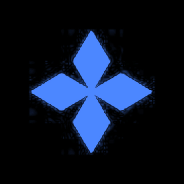 DoomBench-blue rendering of the General Atomics logo against a black background.