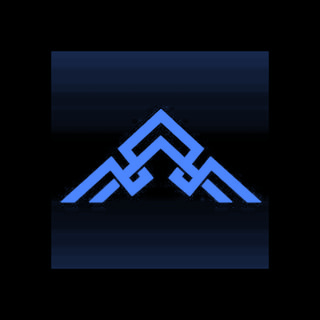 DoomBench-blue rendering of the Higher Ground logo against a black background.