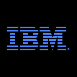 DoomBench-blue rendering of the IBM logo against a black background.