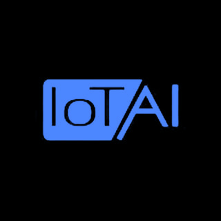 DoomBench-blue rendering of the IoT/AI logo against a black background.