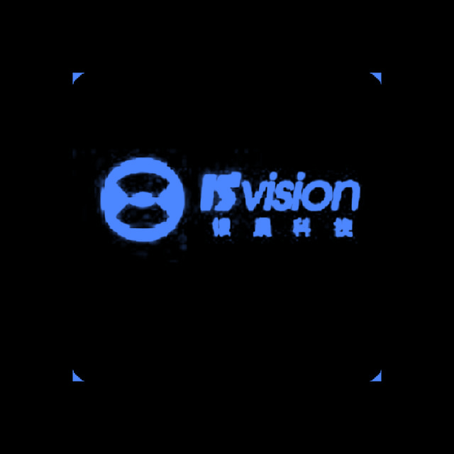 DoomBench-blue rendering of the IS'Vision logo against a black background.