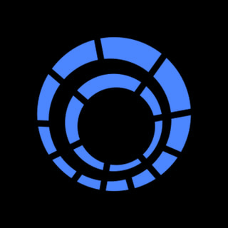 DoomBench-blue rendering of the Kairos Power logo against a black background.