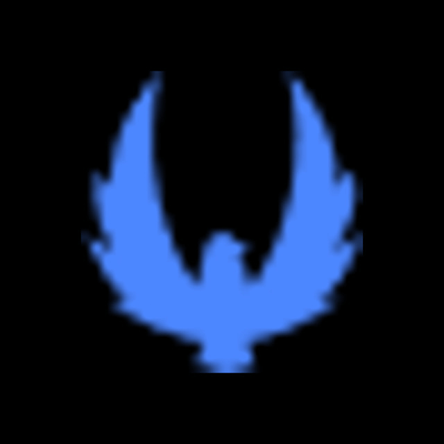 DoomBench-blue rendering of the Kratos Defense logo against a black background.