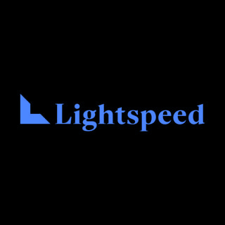 DoomBench-blue rendering of the Lightspeed Venture Partners logo against a black background.
