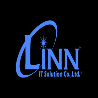 DoomBench-blue rendering of the Linn IT Solutions logo against a black background.