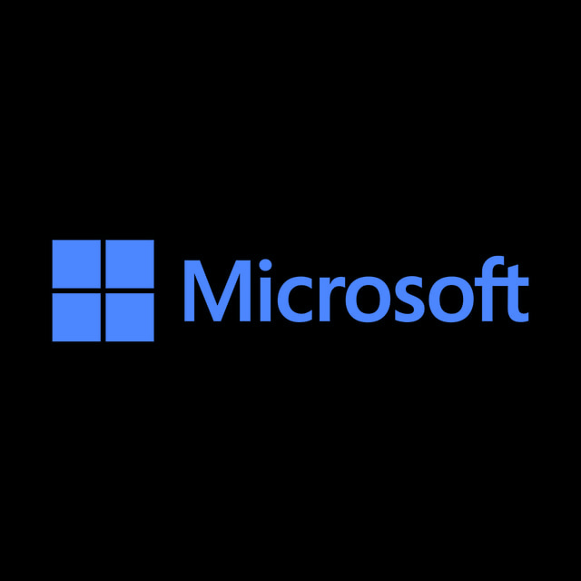 DoomBench-blue rendering of the Microsoft logo against a black background.