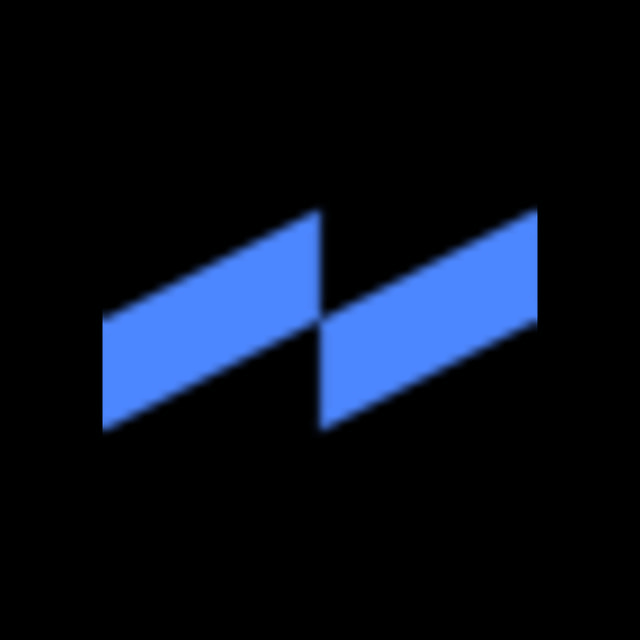 DoomBench-blue rendering of the Motional logo against a black background.
