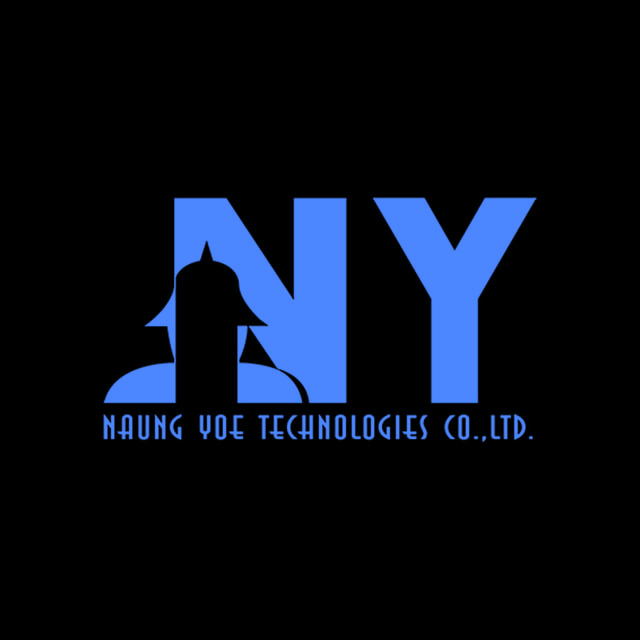 DoomBench-blue rendering of the Nang Yoe logo against a black background.