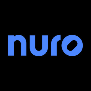 DoomBench-blue rendering of the Nuro logo against a black background.
