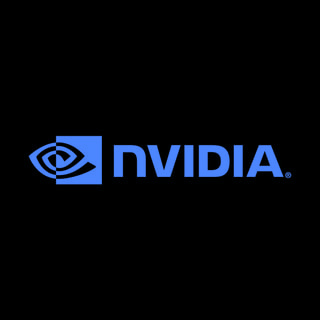 DoomBench-blue rendering of the NVIDIA logo against a black background.