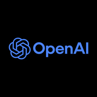 DoomBench-blue rendering of the OpenAI logo against a black background.