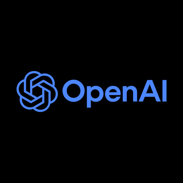 DoomBench-blue rendering of the OpenAI logo against a black background.