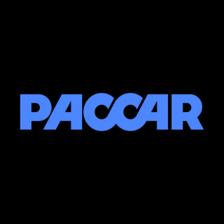 DoomBench-blue rendering of the PACCAR logo against a black background.
