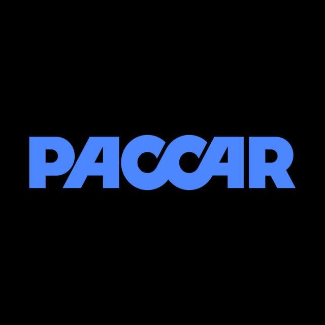 DoomBench-blue rendering of the PACCAR logo against a black background.