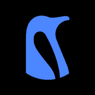 DoomBench-blue rendering of the Penguin Solutions logo against a black background.