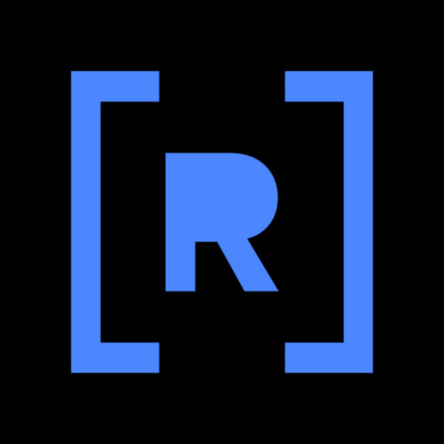 DoomBench-blue rendering of the Rockset logo against a black background.