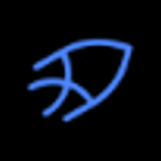 DoomBench-blue rendering of the Sakana AI logo against a black background.