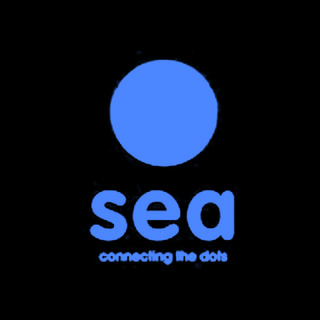 DoomBench-blue rendering of the Sea logo against a black background.