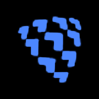 DoomBench-blue rendering of the Shield AI logo against a black background.