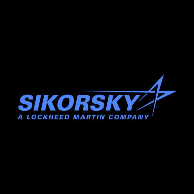 DoomBench-blue rendering of the Sikorsky logo against a black background.