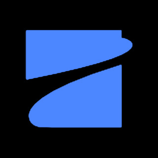 DoomBench-blue rendering of the Skydio logo against a black background.