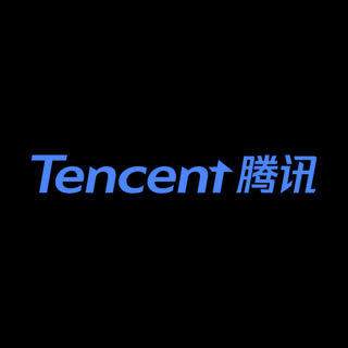 DoomBench-blue rendering of the Tencent logo against a black background.
