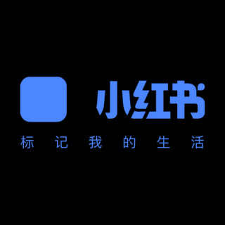 DoomBench-blue rendering of the Xiaohongshu logo against a black background.