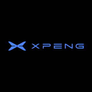 DoomBench-blue rendering of the XPENG logo against a black background.