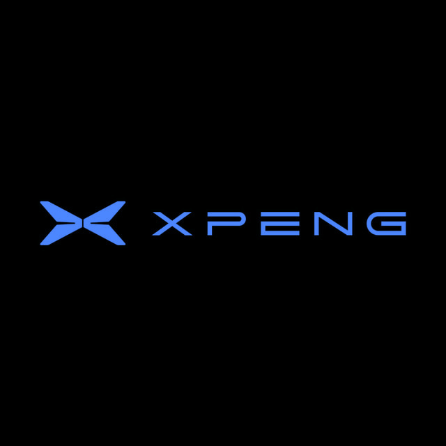 DoomBench-blue rendering of the XPENG logo against a black background.